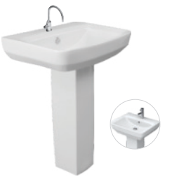 Vita Basin with Pedestal